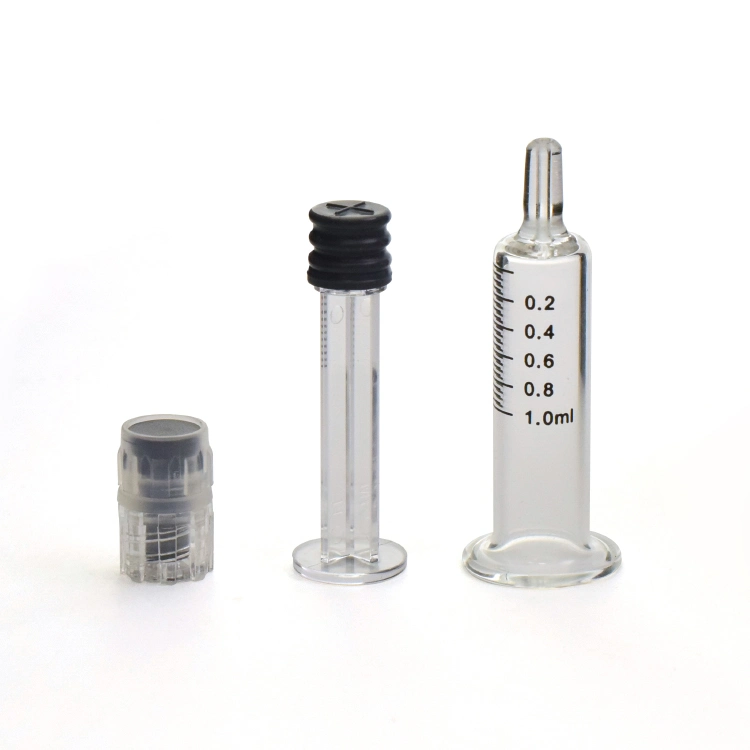 Prefilled Luer Lock Luer Slip Concentrate Oil Glass Syringe with 1ml 2.25ml 3ml 5ml 10ml Custom Gold Foil Logo for USA Market