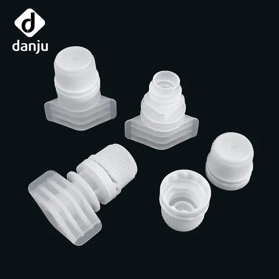 Food Grade 6mm Plastic Spout Screw Cap for Cosmetic Packaging Bags Pouch