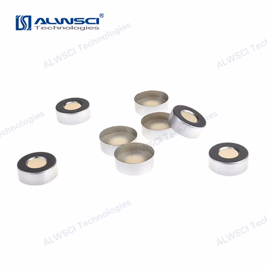 Alwsci 20mm Aluminum Crimp Top Cap for Gc Headspace Glass Vial