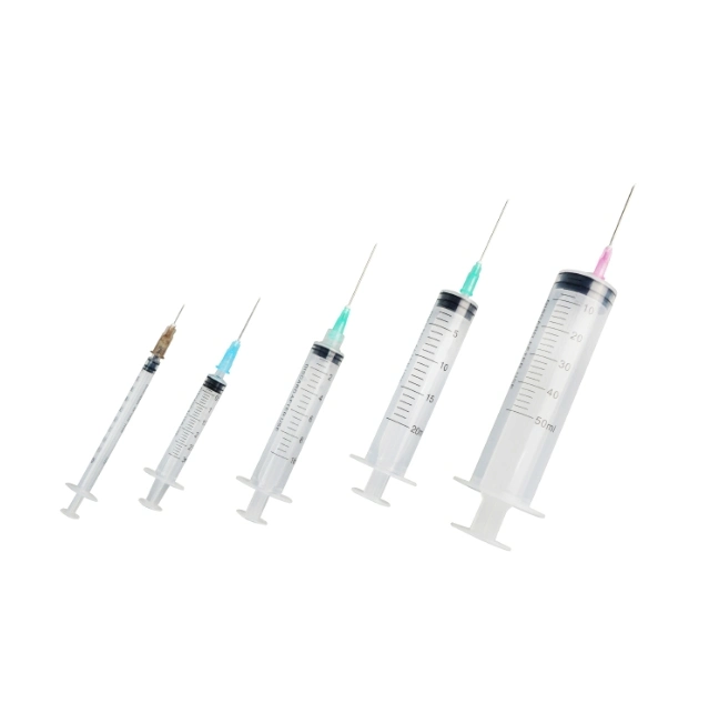 Different Size Size 1ml 2.25ml 3ml 5ml Disposable Glass Luer Lock Prefilled Syringe