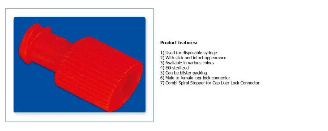 Disposable Medical Cap/Disposable Medical Sterile Combi Stopper/Infusion Components