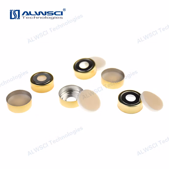 Alwsci 20mm Aluminum Crimp Top Cap for Gc Headspace Glass Vial