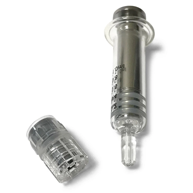 Medical Sterile Prefill Flush Syringe Glass Luer Lock 3ml 5ml 10ml Prefilled Syringes