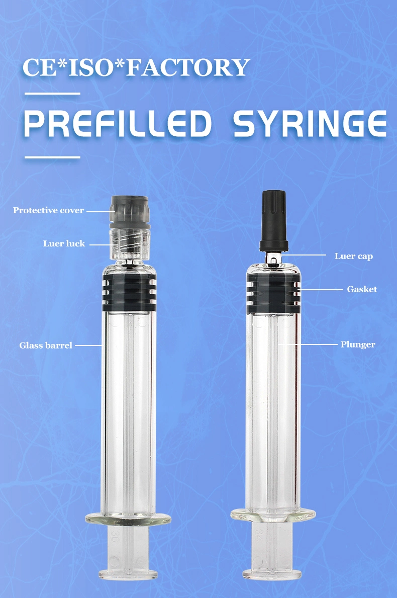 Disposable Glass Syringe 1ml 5ml 10ml Prefilled Glass Syringe Luer Lock Syringe