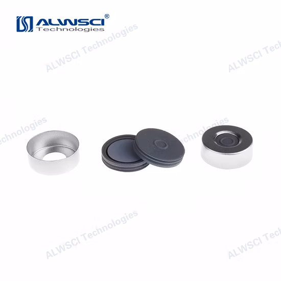 Alwsci 20mm Aluminum Crimp Top Cap for Gc Headspace Glass Vial