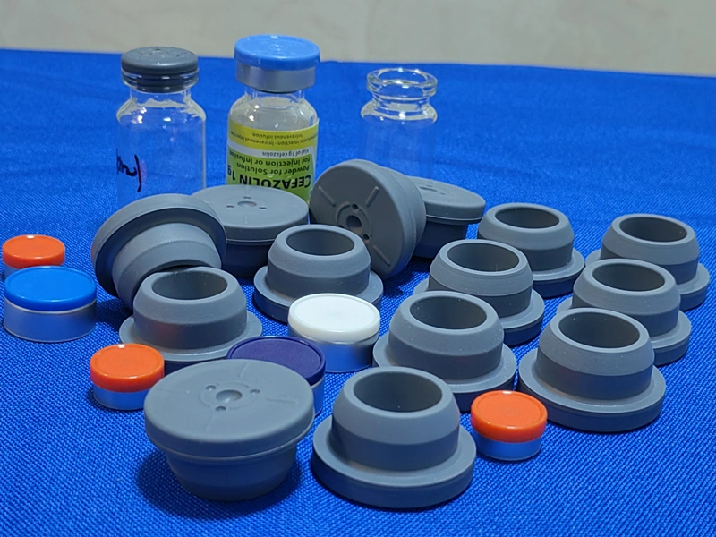 Wholesale Cheap 13mm 20mm 28mm 32mm Grey Red Blue Infusion Rubber Stopper for Medical Glass Infusion Bottles