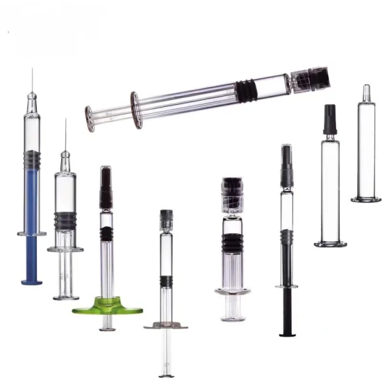 1ml 2.25ml3ml 5ml Lure Lock Prefilled Glass Syringes for Cosmetic Oil