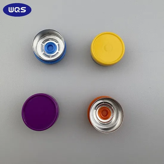 Customized Pharmaceutical Tear off Flip Vial Caps 13mm 20mm 32mm Aluminum Plastic Combination Cap 