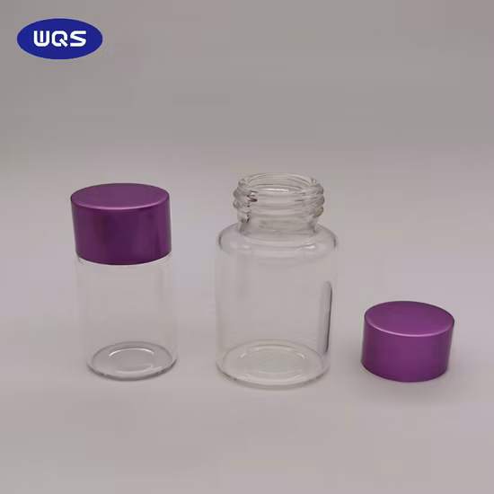 Clear Glass Vial Plastic Cap Screw 10ml