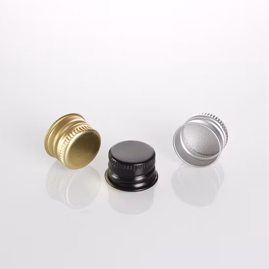 Custom Color Continuous Thread Metal Tinplate Vial Glass Lotion Bottle Cap