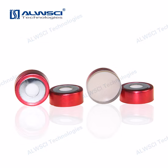 Alwsci 20mm Aluminum Crimp Top Cap for Gc Headspace Glass Vial