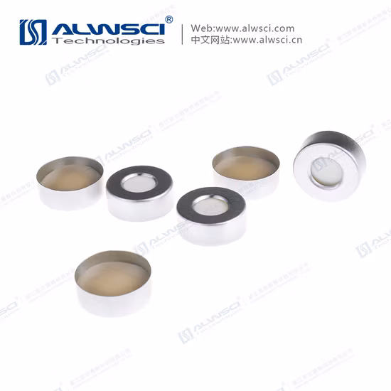 Alwsci Gc Headspace Vial 20mm Crimp Cap with PTFE 3mm Septa