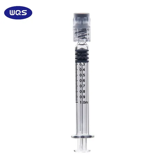 1ml 2ml 2.5ml 3ml 5ml 10ml 20ml Luer Lock Plastic Plunger Glass Prefilled Syringe 