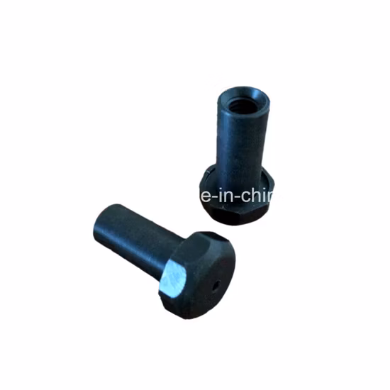 Black Powder Coating ABS Hexagon Nut Cover Stopper