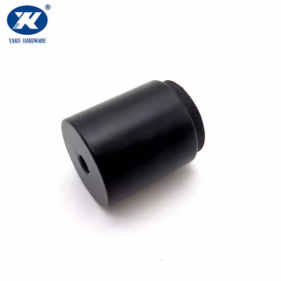 Stainless Steel Powder Coating Matt Black Door Stopper Rubber Door Stop Door Protector