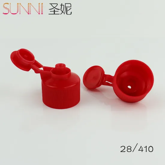 Coloured Screw Custom Round 28mm Oil Squeeze Plastic Bottle Flip Top Cap 