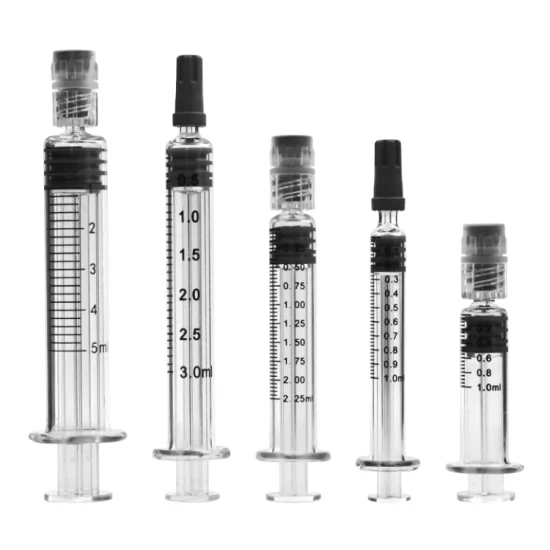 Medical Sterile Prefill Flush Syringe Glass Luer Lock 3ml 5ml 10ml Prefilled Syringes