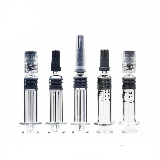 1ml Prefilled Glass Injector Booster Medical Lure Lock Syringe 
