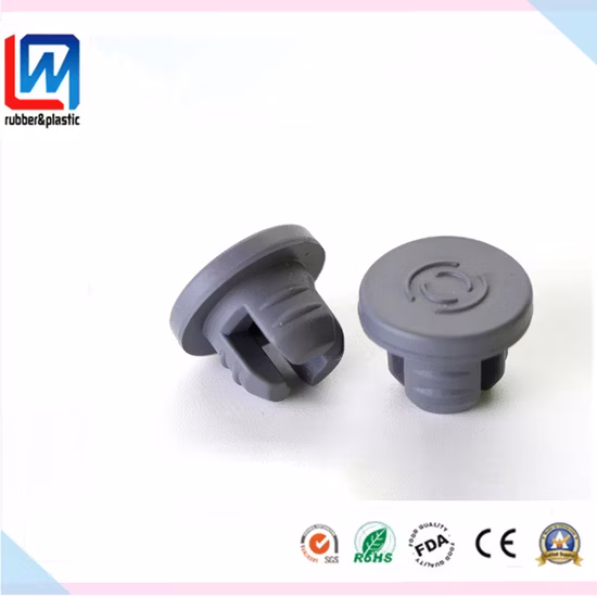 Custom Rubber Seal Plug Pharmaceutical Bromobutyl Rubber Stopper for Injection or Infusion Bottle