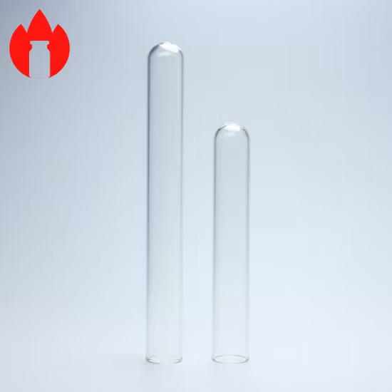 Clear Round or Flat Lab Glass Test Tube